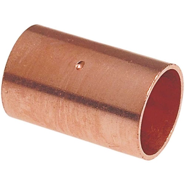 Nibco 3/4 in. Wrot Copper Cup x Cup Coupling with Stop Fitting, 30PK MPP600HD34 - main